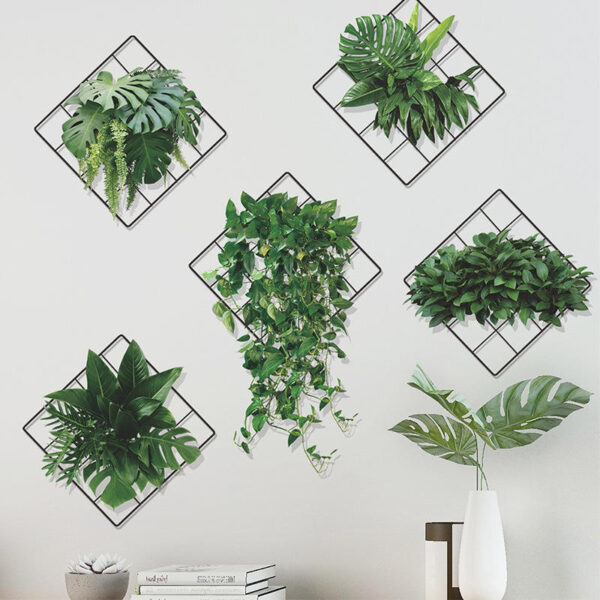 3D Green Plant Wall Stickers Full Set - Image 5