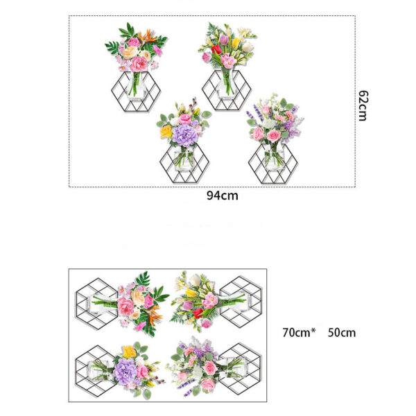 Decorative 3D Wall Flower Decor Sticker - Image 6