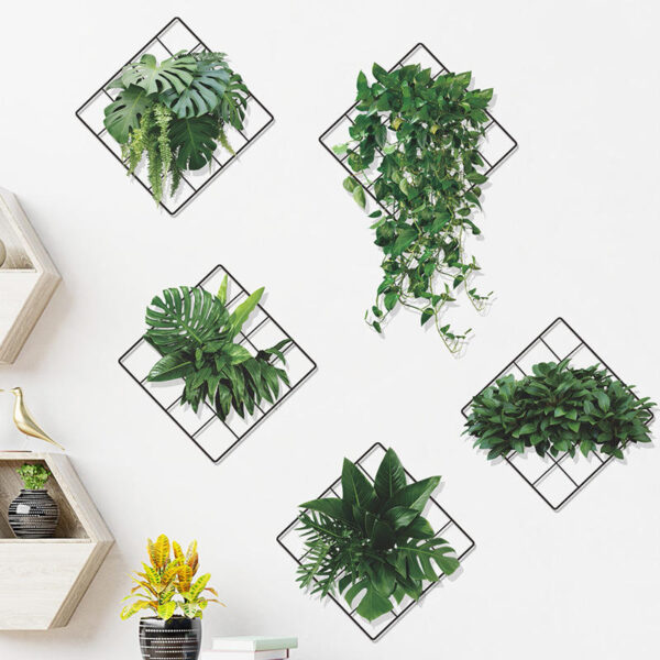 3D Green Plant Wall Stickers Full Set - Image 2