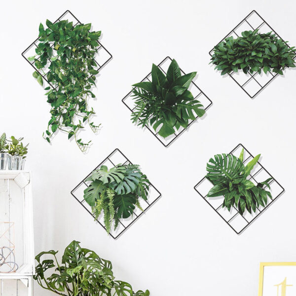 3D Green Plant Wall Stickers Full Set - Image 3