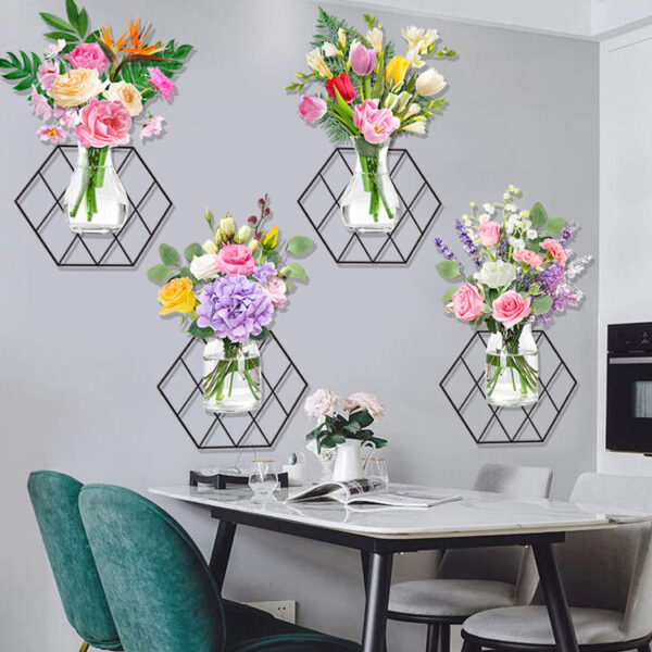 Decorative 3D Wall Flower Decor Sticker - Image 5